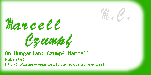 marcell czumpf business card